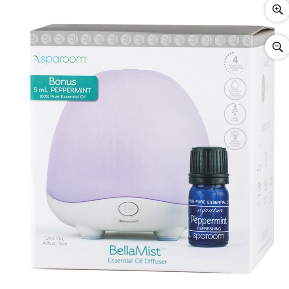 NIB Bella Mist essential Oil Diffuser and Two (2) oils - Picture 2 of 4